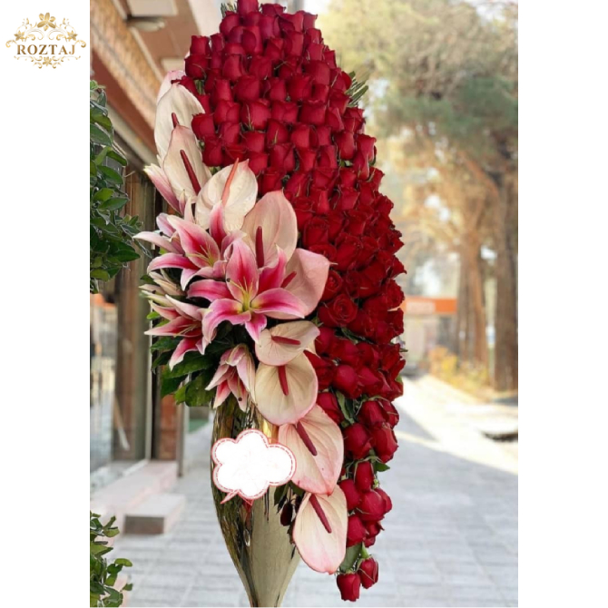 جام گل خاستگاری - رز تاج